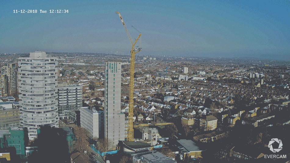 comparing construction progress of Addiscombe Grove by Evercam compare feature
