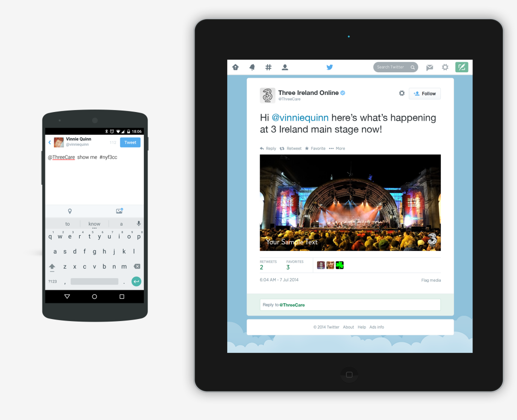 Evercam API with Social Channels , twitter example