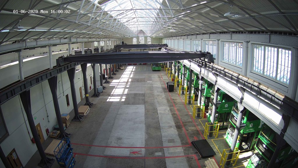 Inside Camera View of Dublin Bus Depot