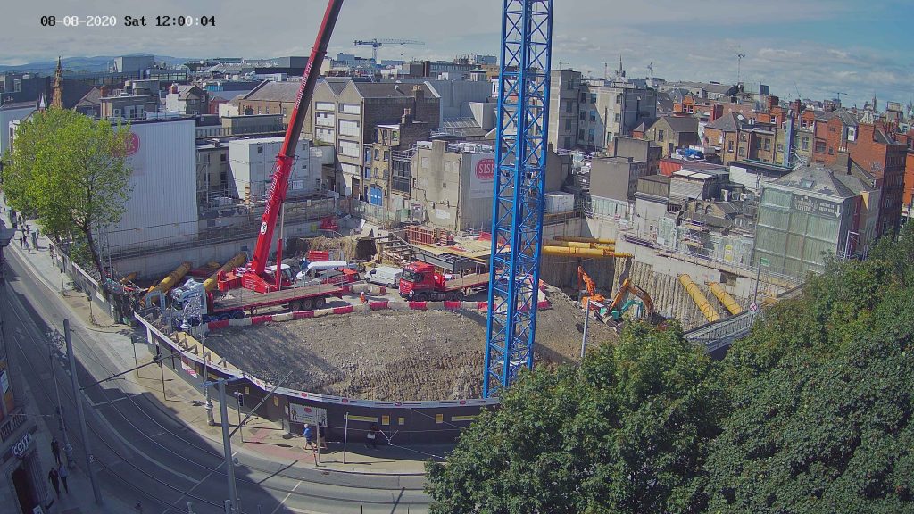 Camera 1 view of the "Kells Project" construction site