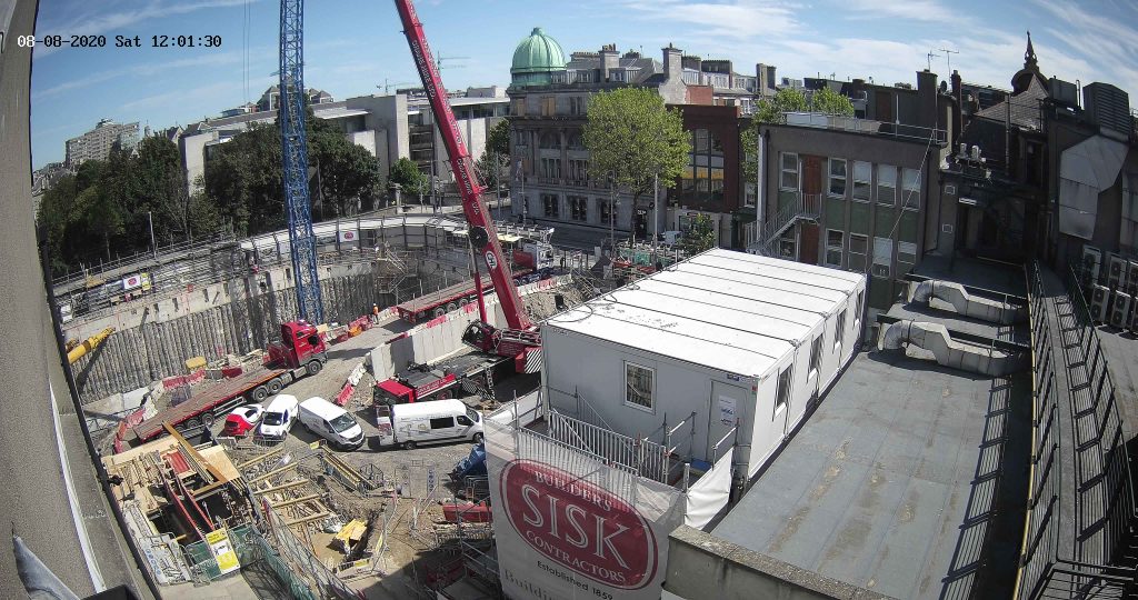 Camera 2 view of the "Kells Project" construction site