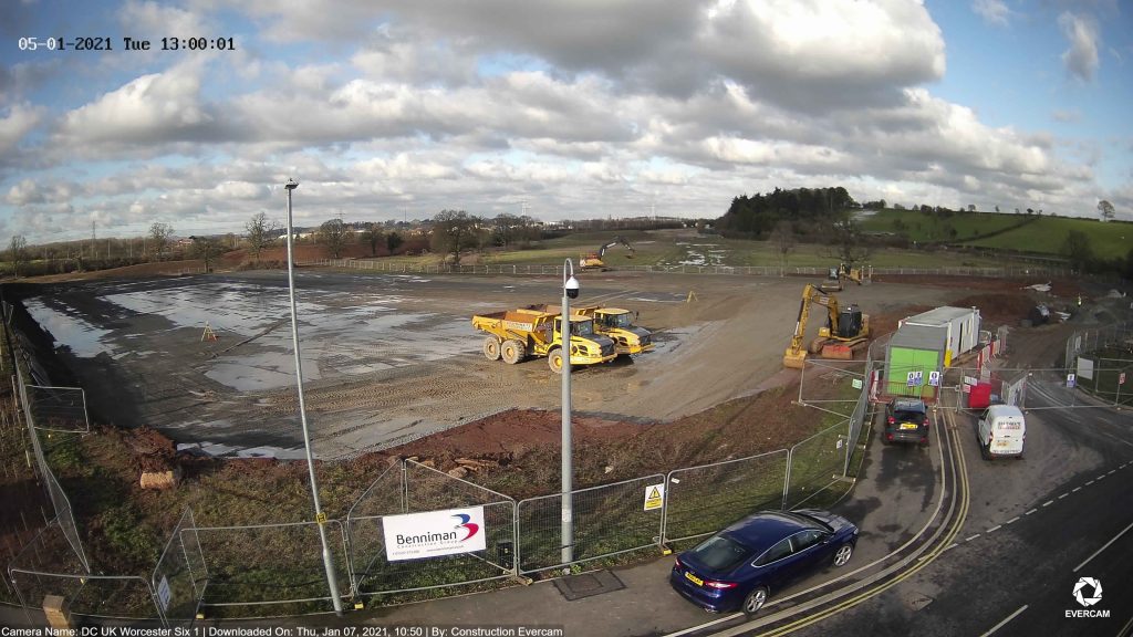 Camera View of the Construction Site IONOS Worcester