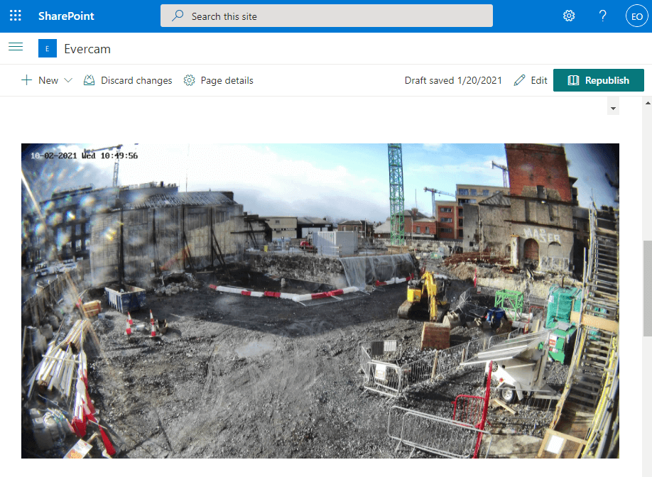 sharepoint-evercam integration