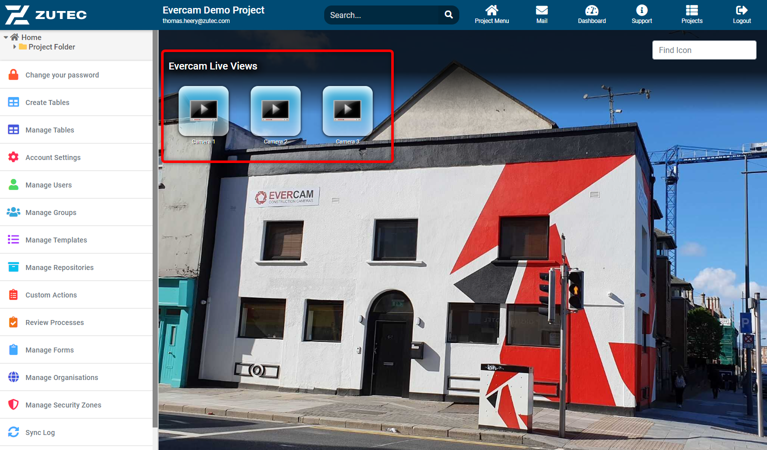 Evercam & Zutec Integration