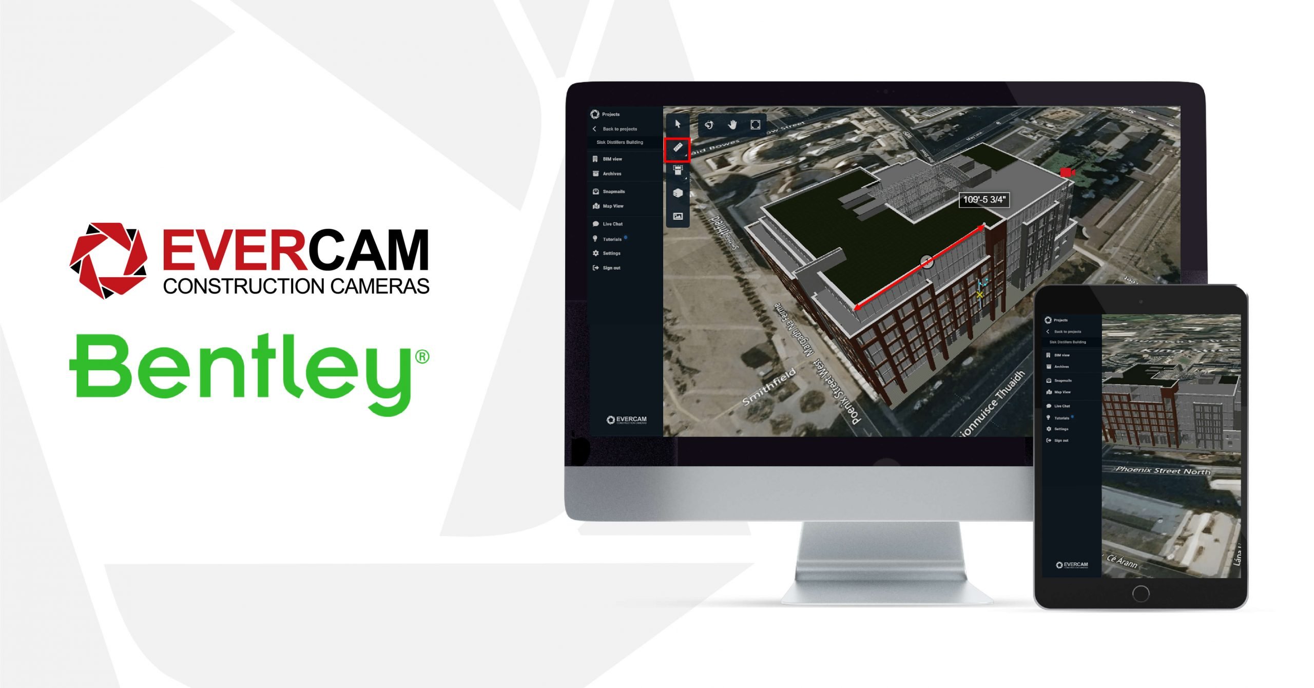 EVERCAM Construction Cameras Acquires Funding from Bentley iTwin Ventures to<br>Expand Construction Camera Digital Twin Capabilities