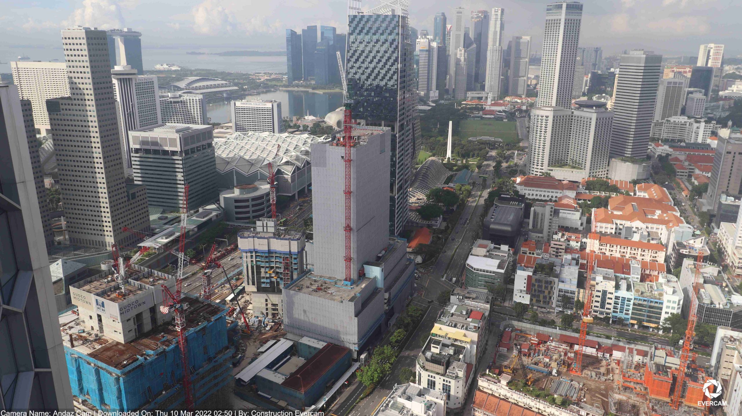 Compare image Shaw Tower Singapore Evercam timelapse screenshot May 2021