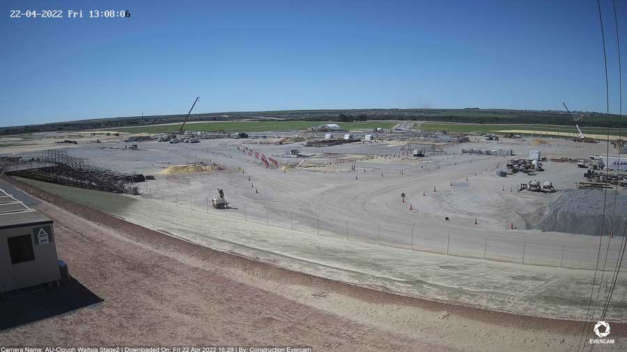 stage 2 progress Compare image Waitsia Gas Plant