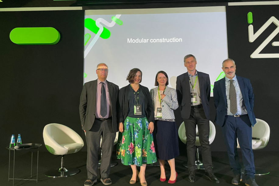 Modular Construction panelists during the Innovatorium conference in Poland 