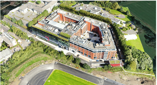 Drone-view-shot-by-Evercam - a great site logistics