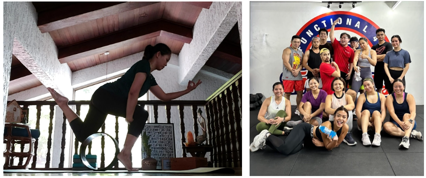 Mia's hobbies - yoga & HIIT