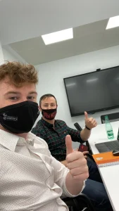 Fionn Hurley of Evercam at work