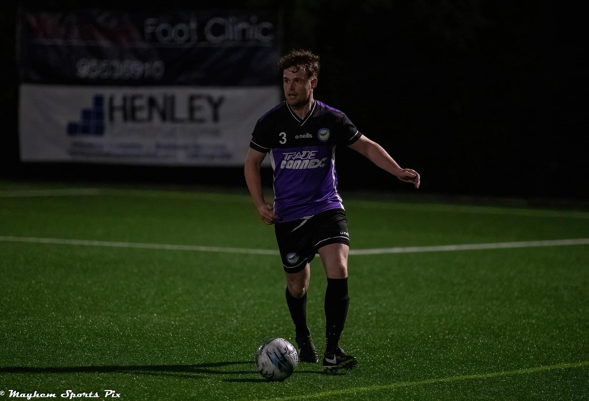 Fionn Hurley of Evercam playing soccer