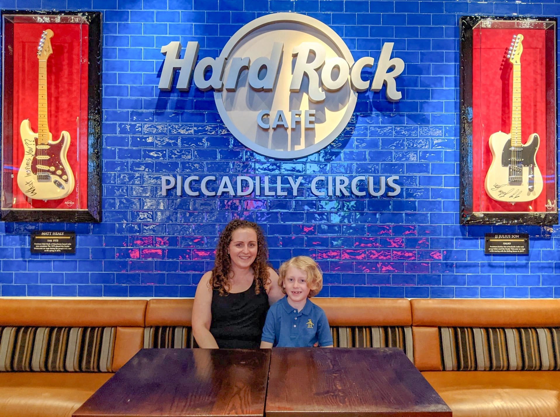 Sara Deacy of Evercam and her son