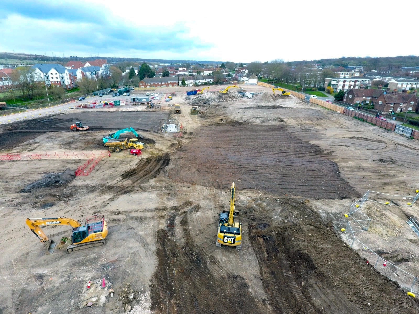 Ariell view of a construction site that Sara Deacy of Evercam has worked on