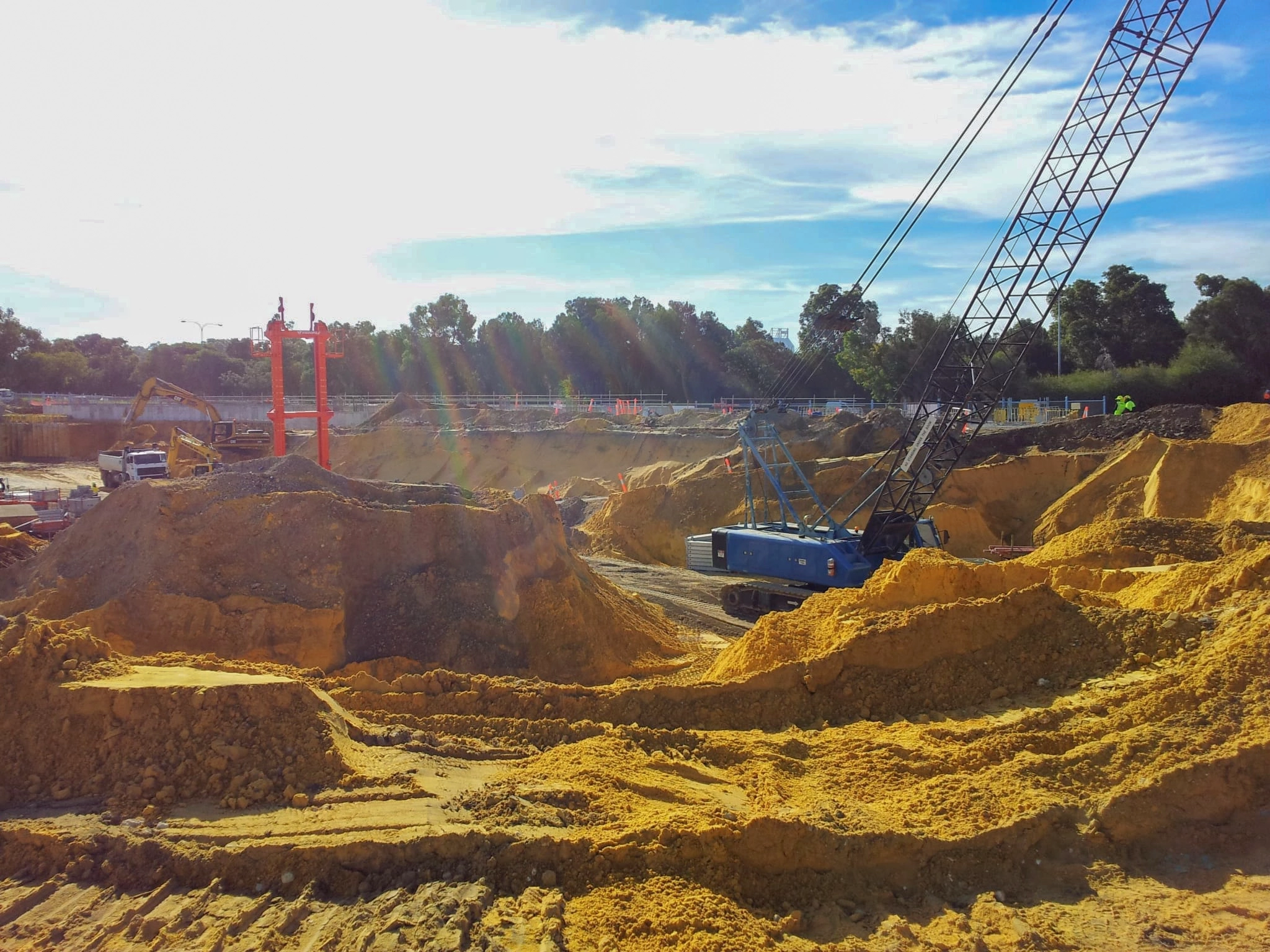 Ariell view of a construction site that Sara Deacy of Evercam has worked on
