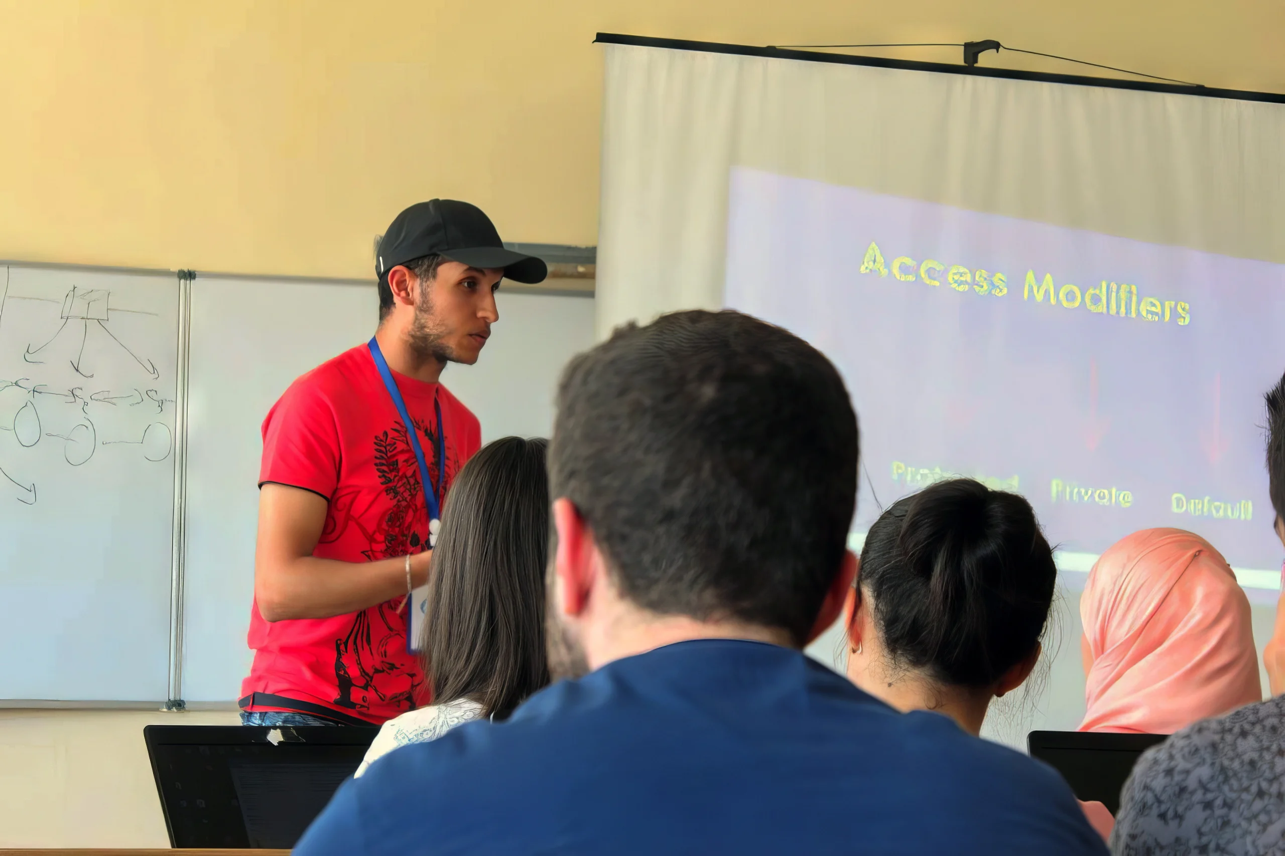 Oussama Bonnor - Evercam 3D Team Lead doing presentation