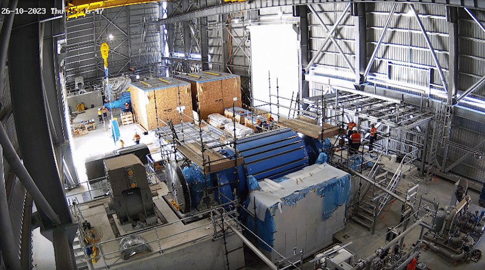 Evercam progress screenshots of Buronga substation - Transgrid EnergyConnect Project 