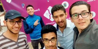 Oussama Bonnor - Evercam 3D Team Lead with his team mates