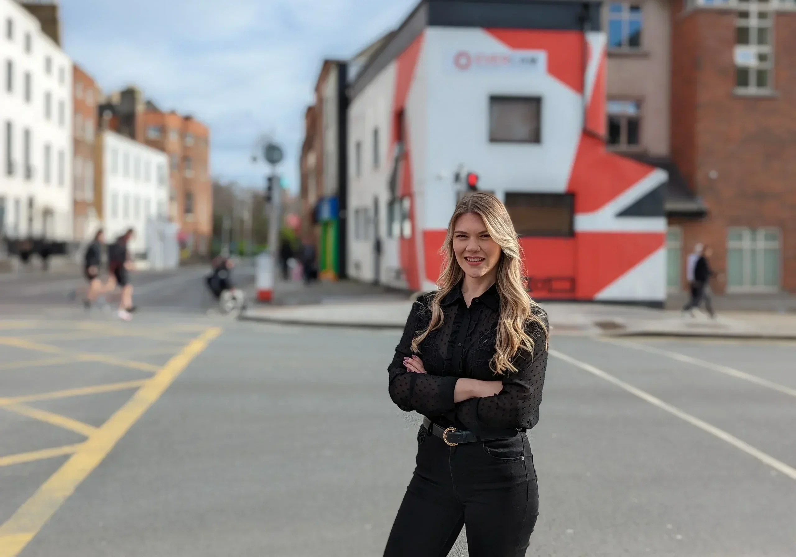 Erika Gomes outside Evercam office Dublin