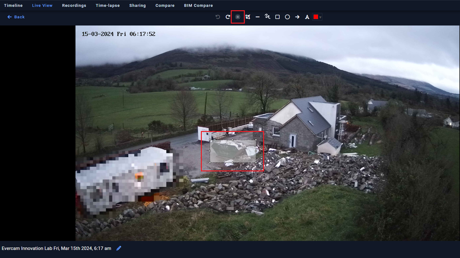 blur-tool Evercam