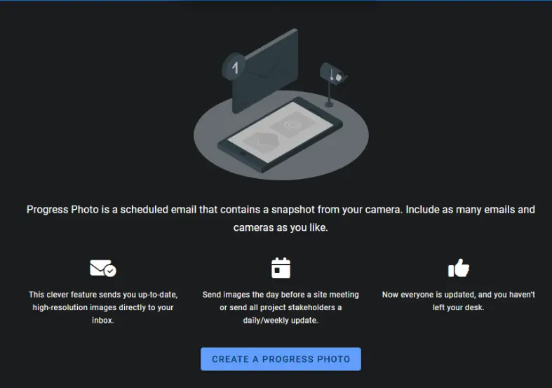 Click on the “Create a Progress Photo” button