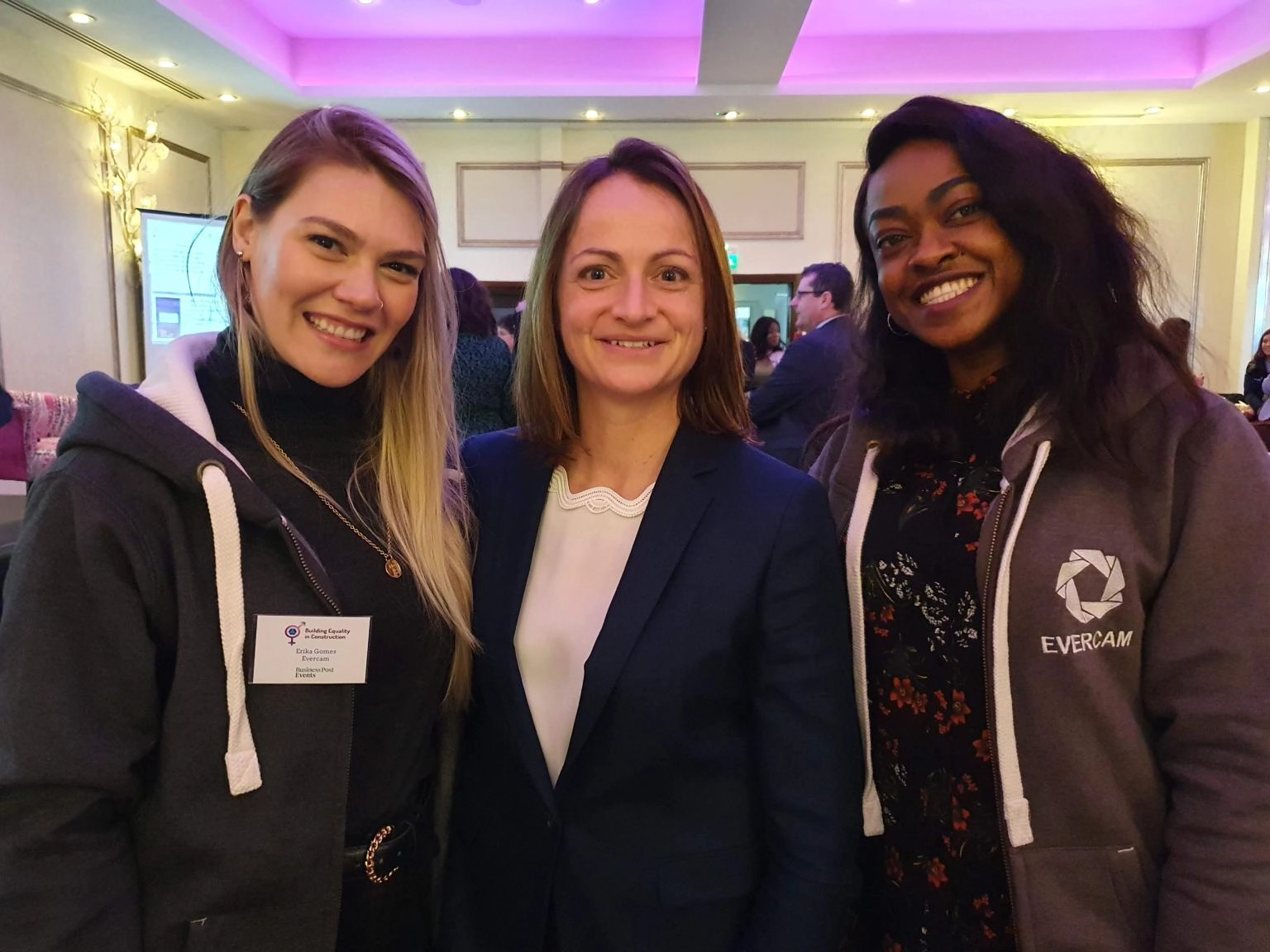 Erika with her fellow Evercam colleagues at a past event 