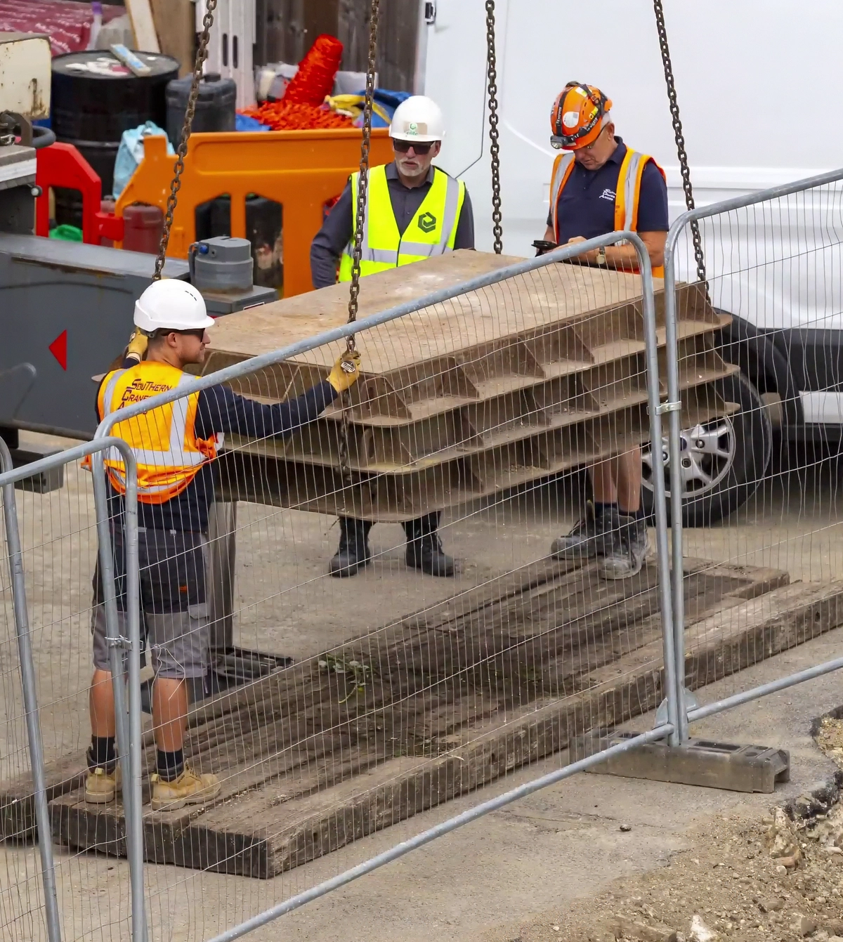 Construction work ongoing at Completed project of the East London Forensic captured by Evercam construction cameras