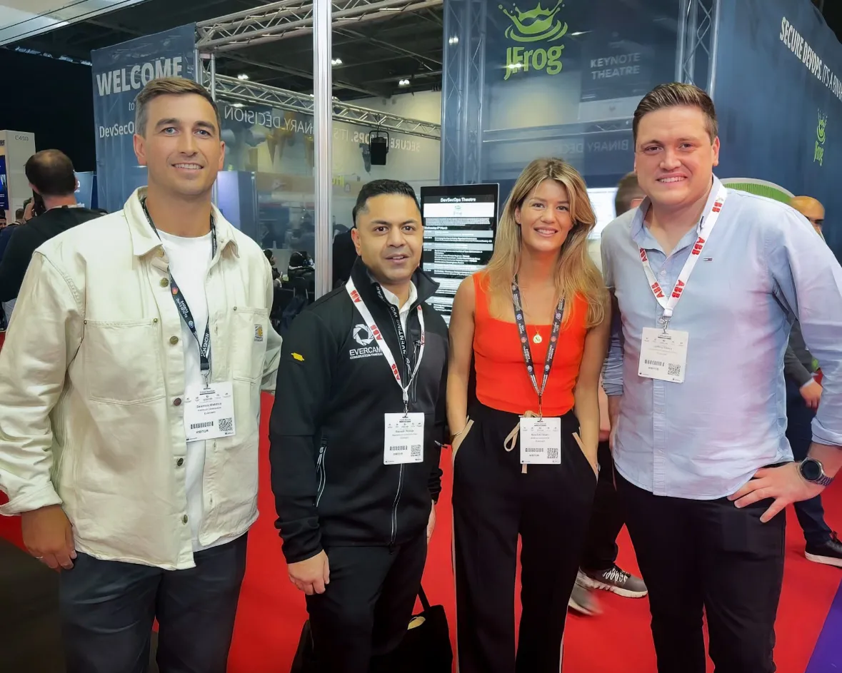 Scarlett Oliver with fellow Evrercam colleagues at a construction event